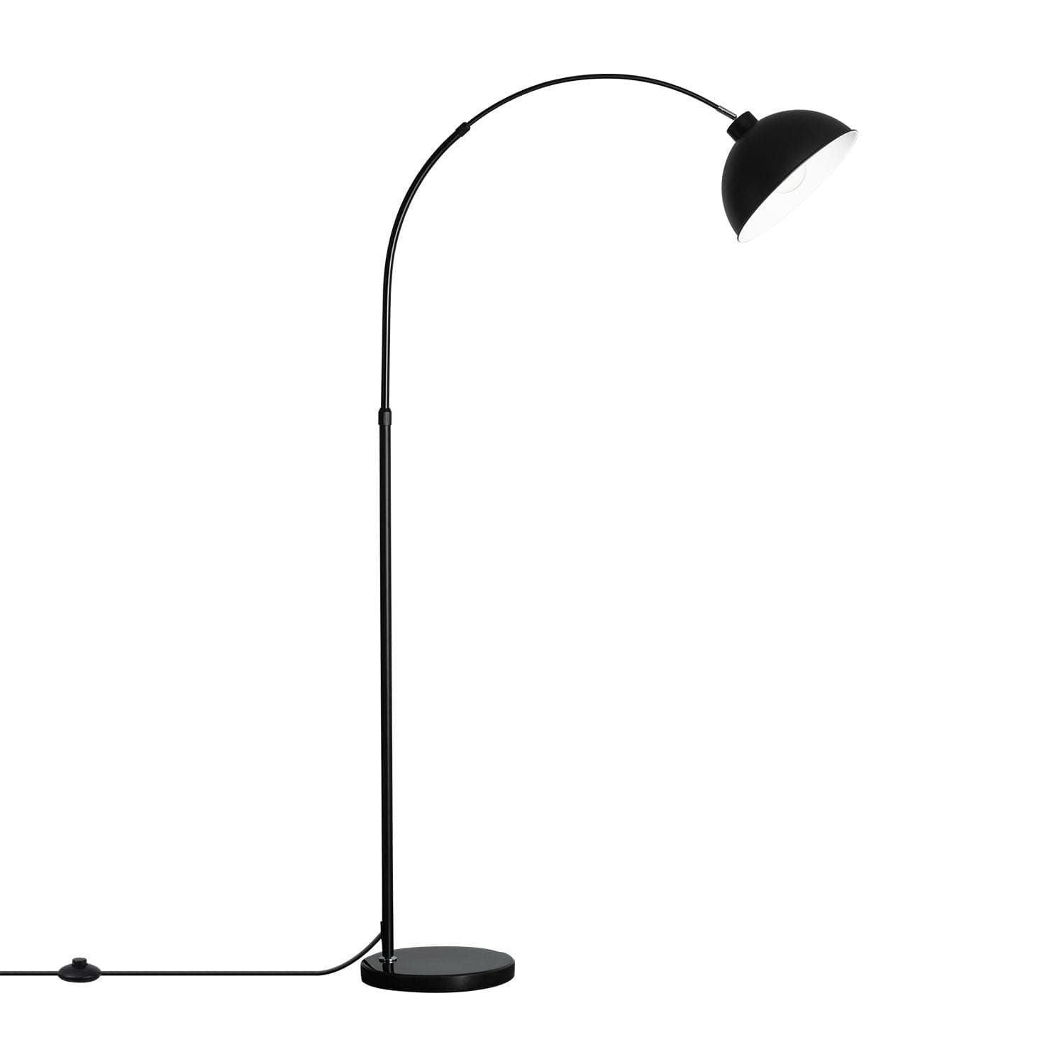 Lámpara de pie arco negra moderna