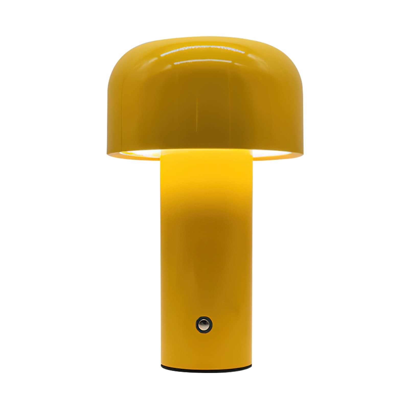 Lámpara de mesa amarilla seta