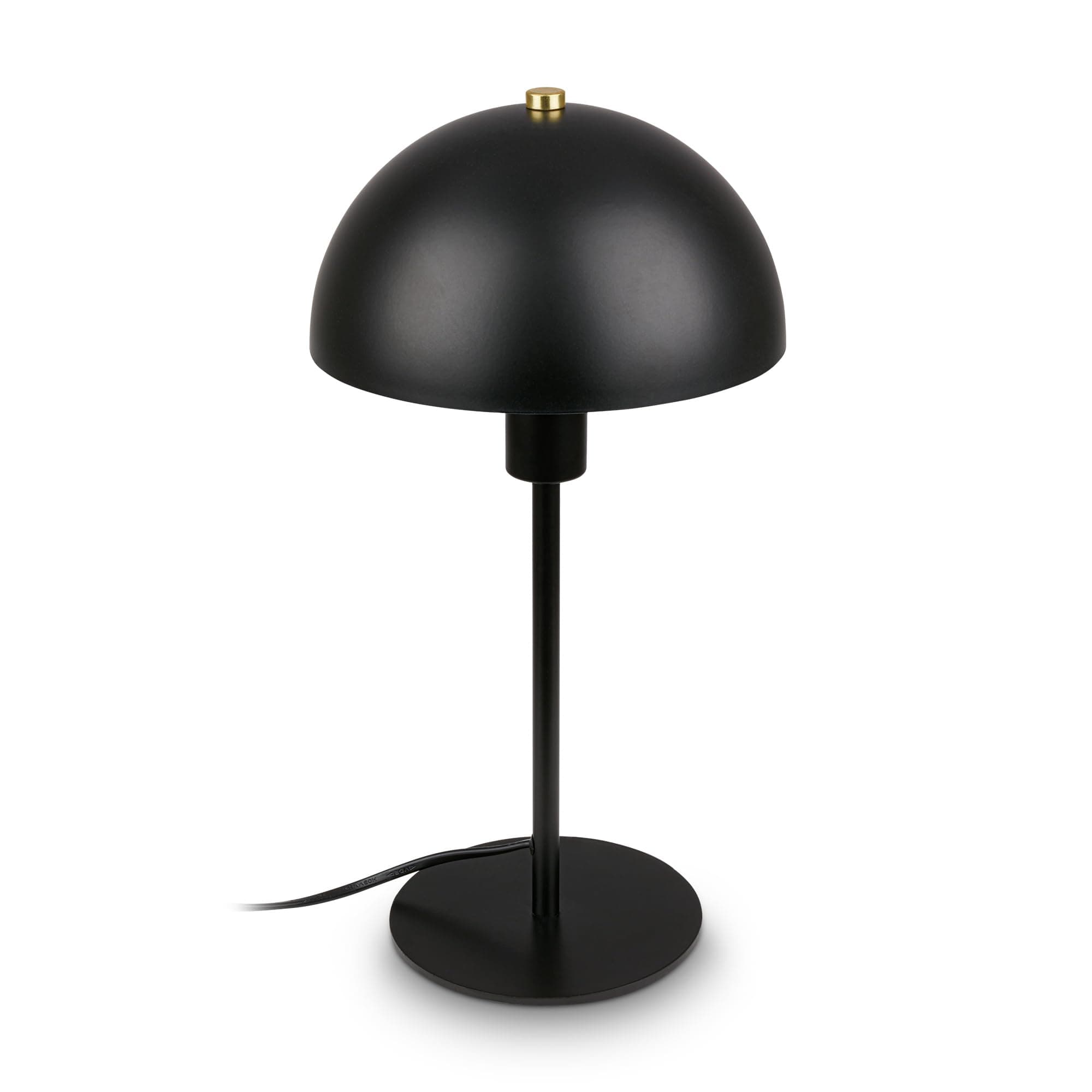 Lámpara de mesa negra estilo moderno