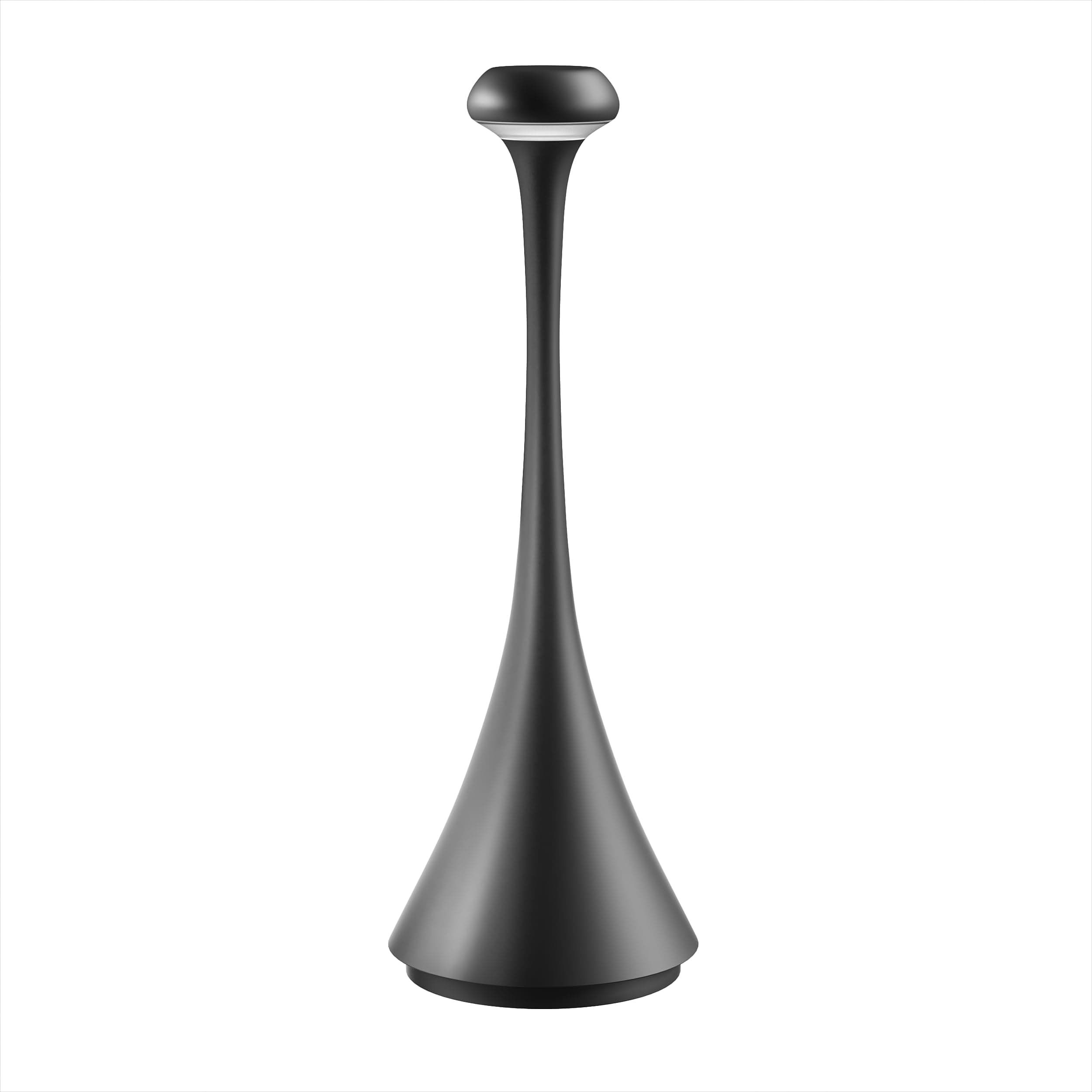 Lámpara de mesa LED regulable negra