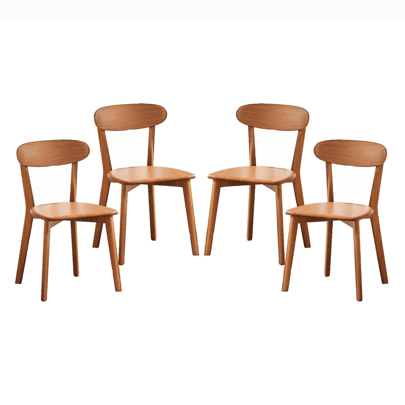 Silla de comedor de madera estilo nórdico