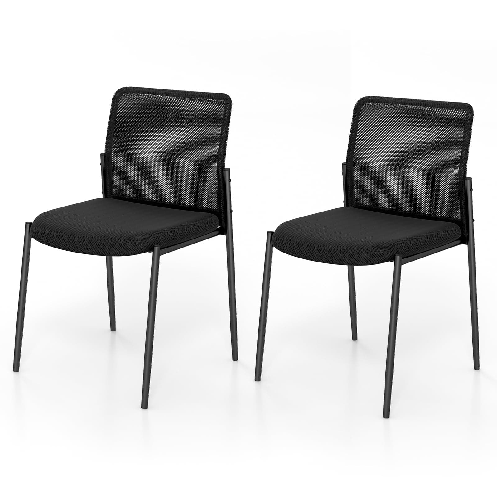 Silla de Oficina Ergonómica Negra con Malla