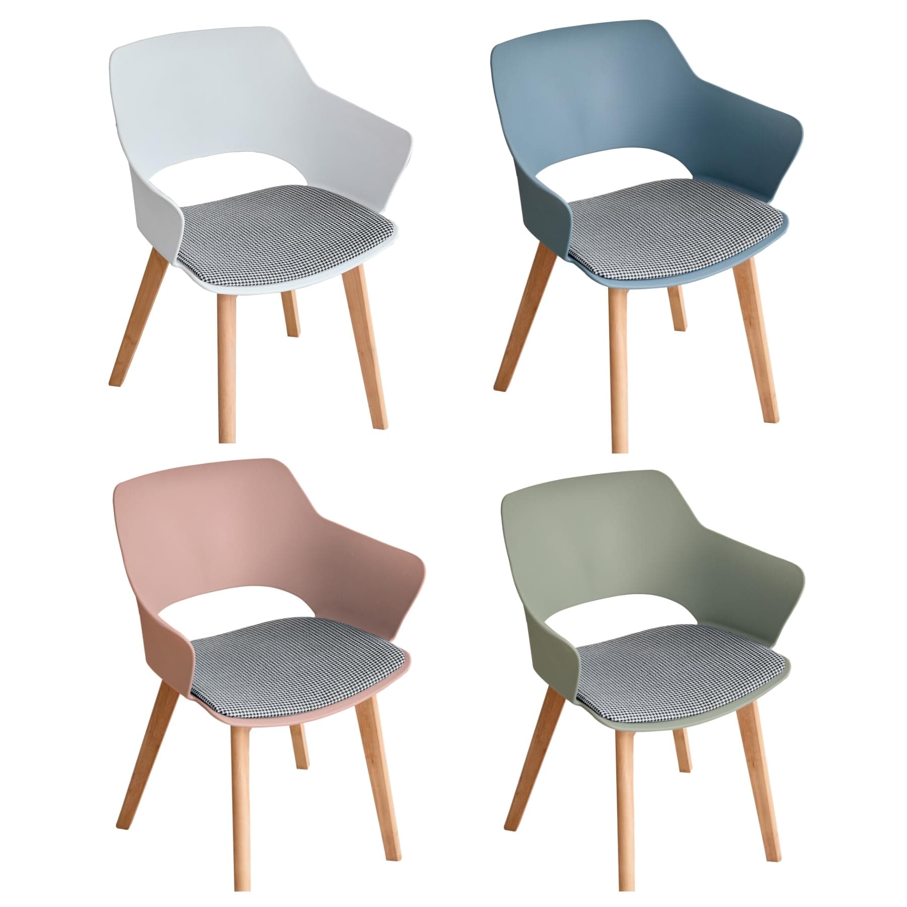 Silla de comedor de diseño nórdico en varios colores