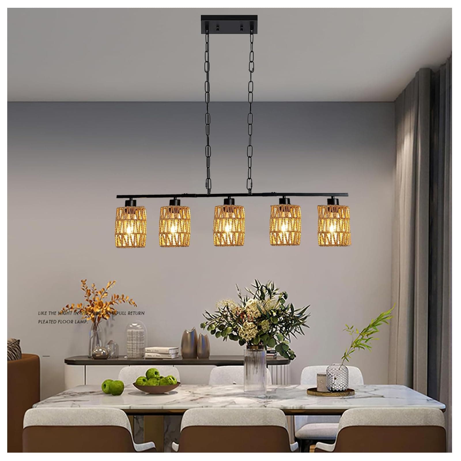 Lámpara de techo colgante con pantalla de cristal texturizado