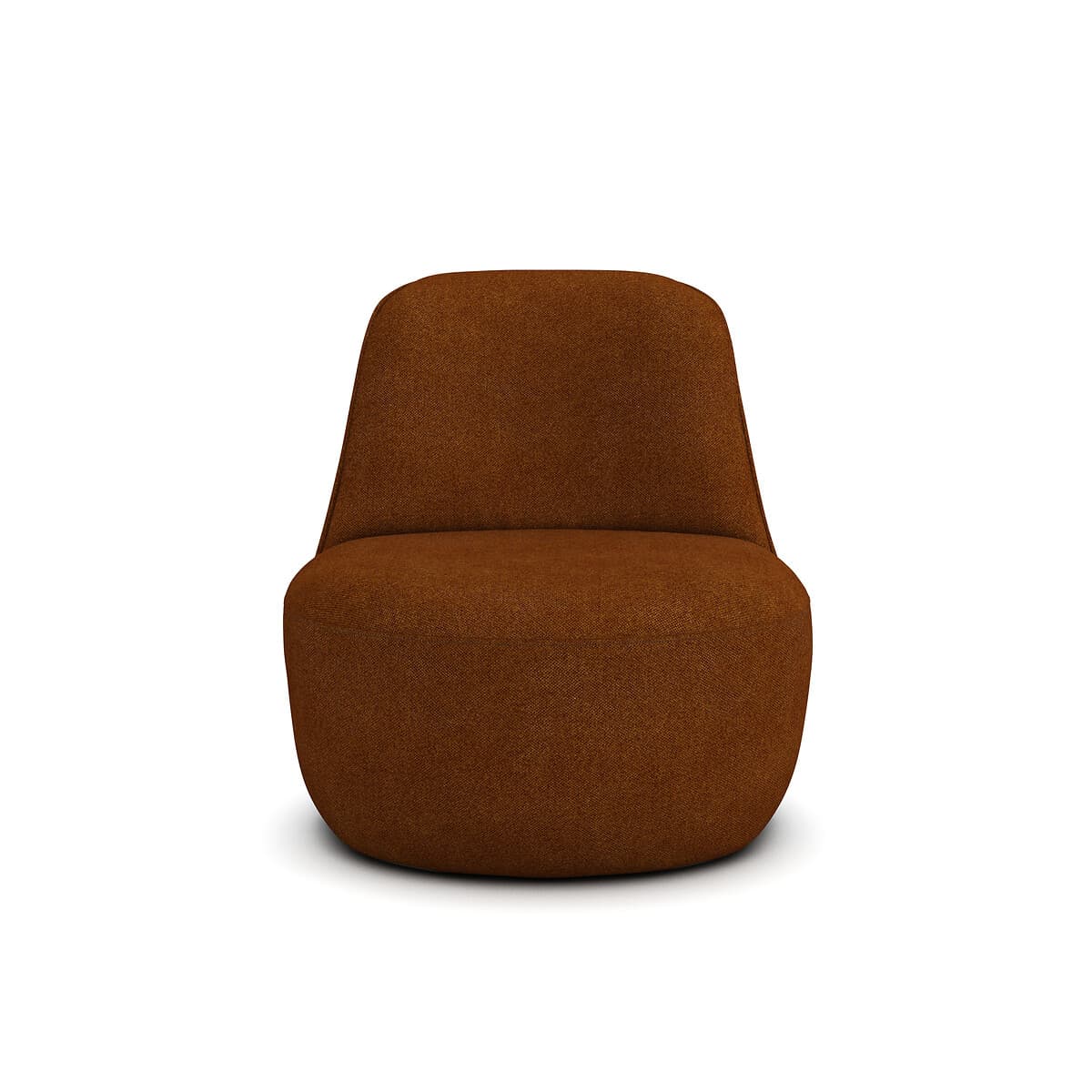 Sillón tapizado marrón