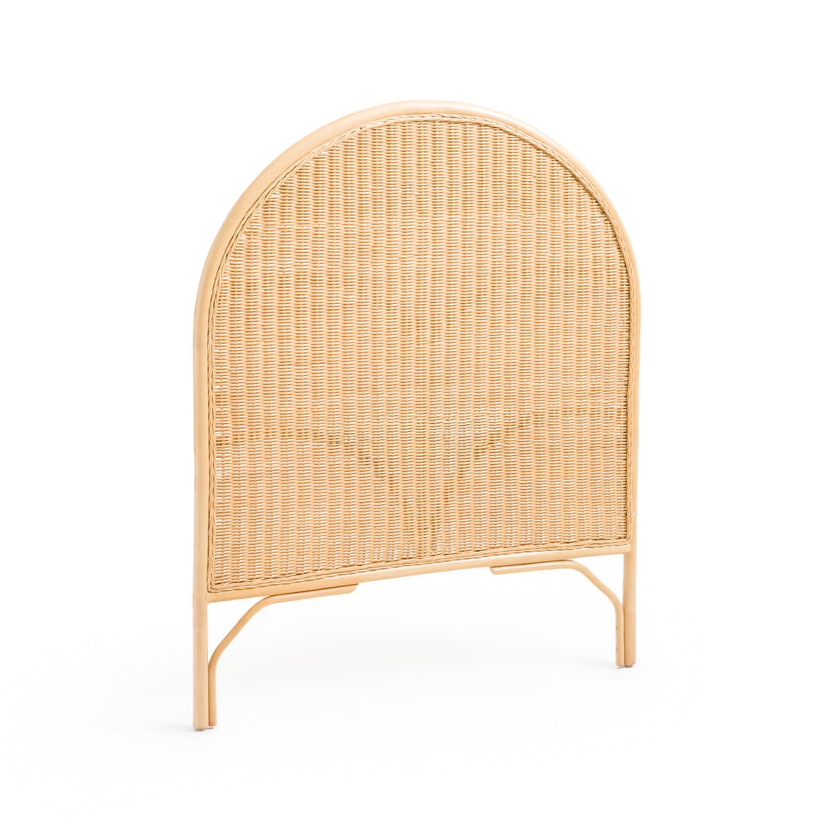 Cabecero de ratán con forma de arco