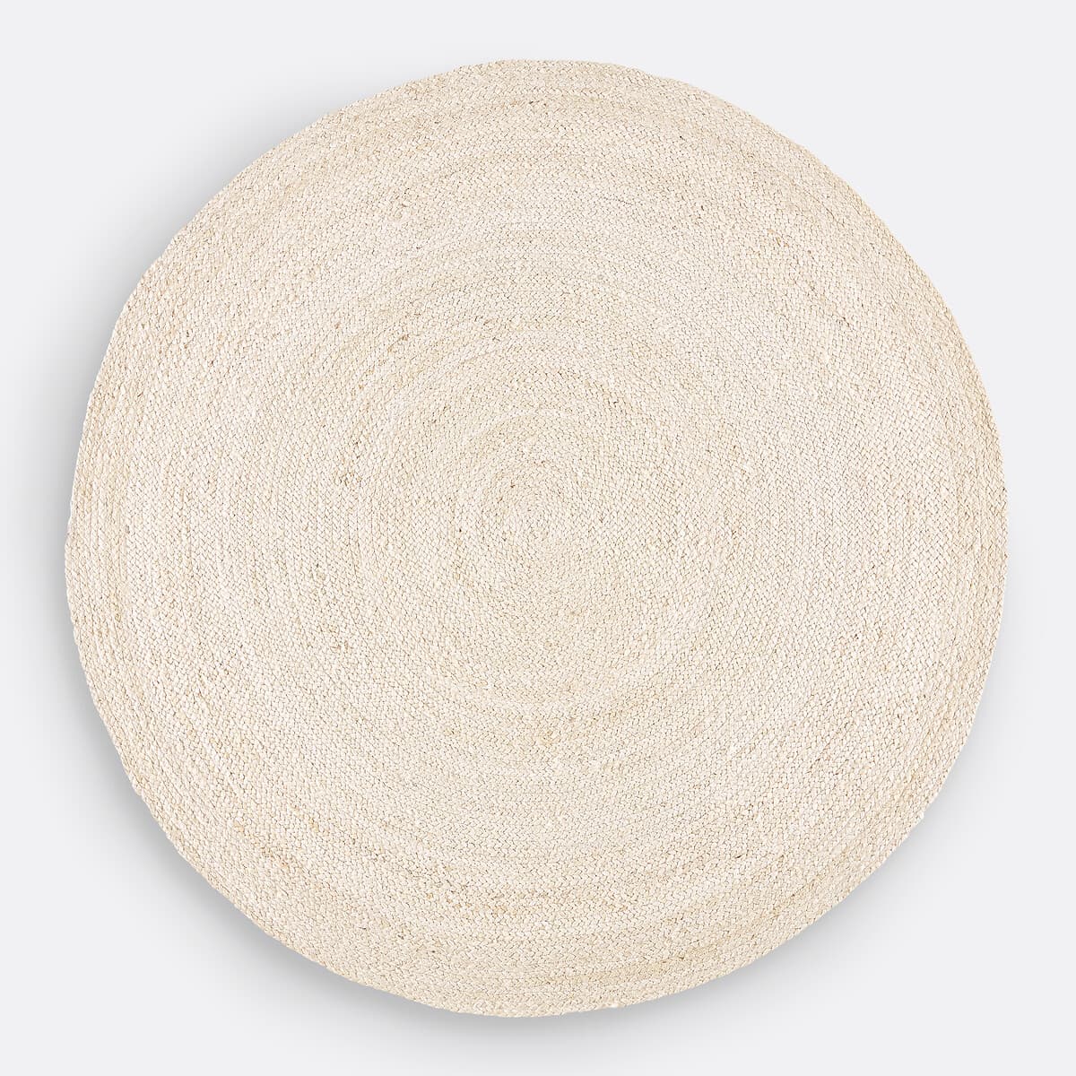 Alfombra redonda de yute natural