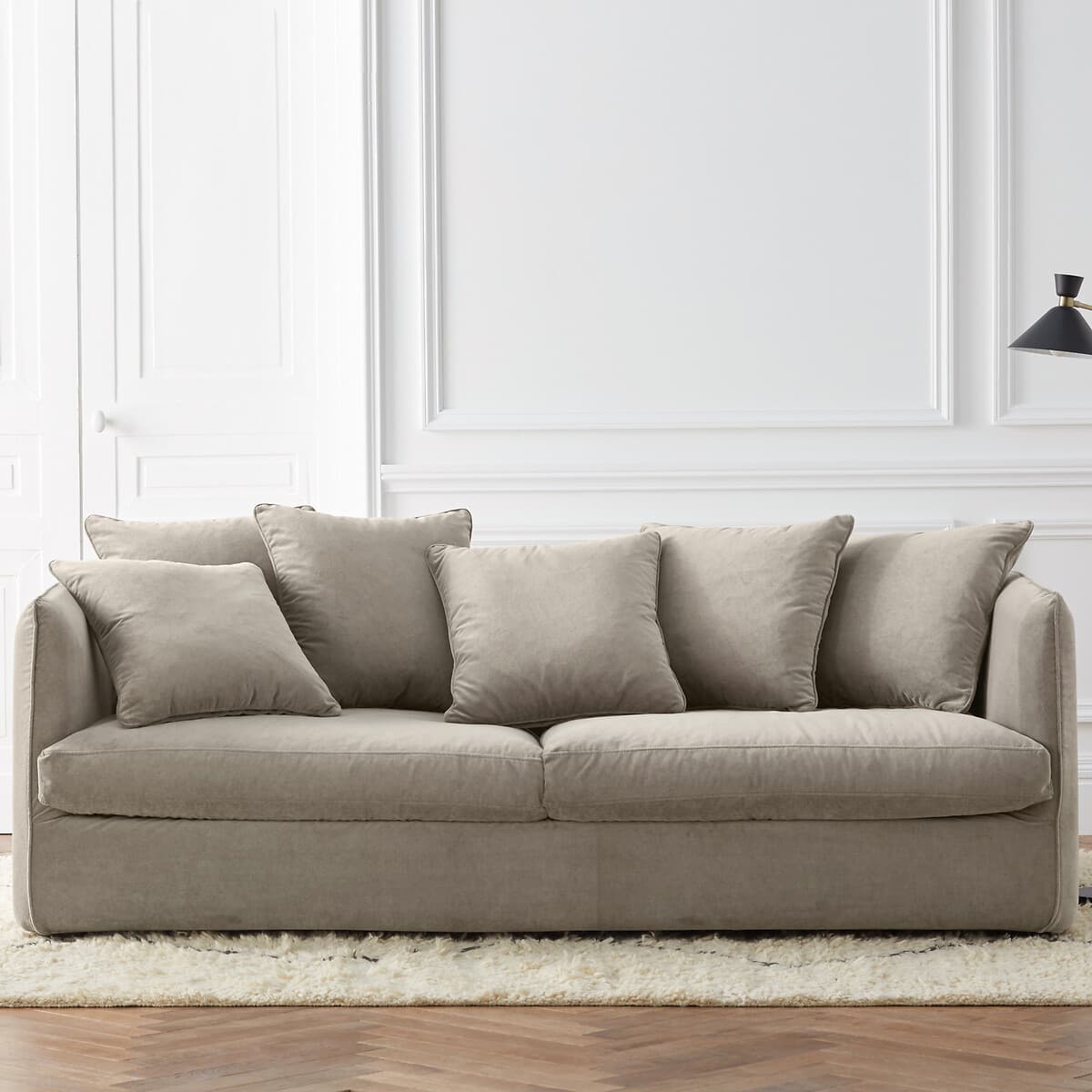 sofa pequeño beige, sofa dos plazas moderno