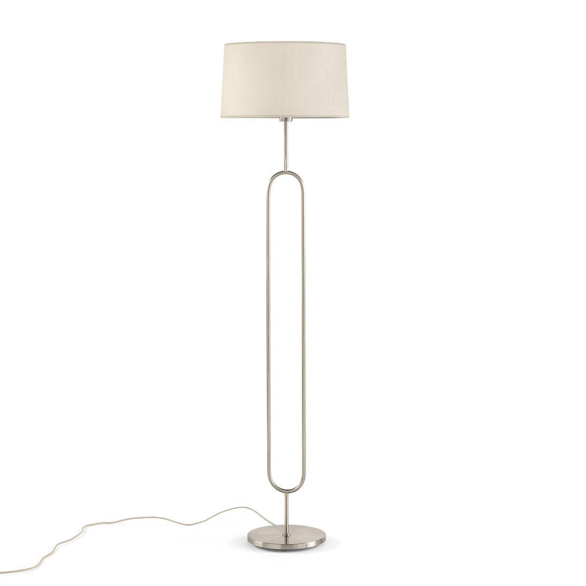 Lámpara de pie moderna con pantalla cilíndrica