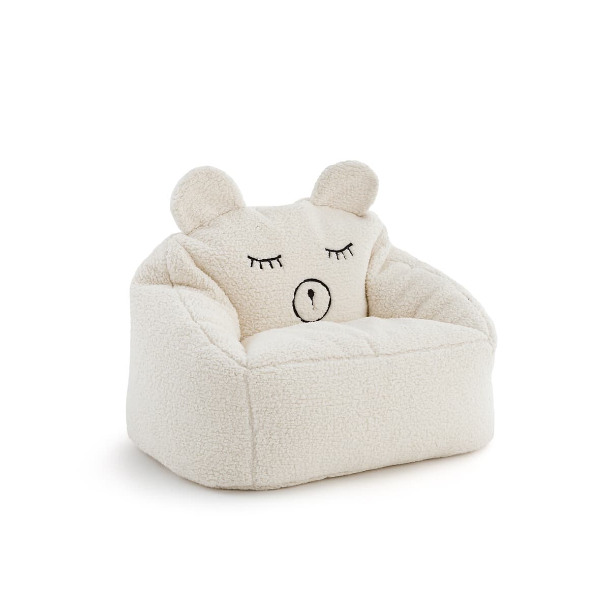 Sillón infantil con forma de oso en tejido borreguito