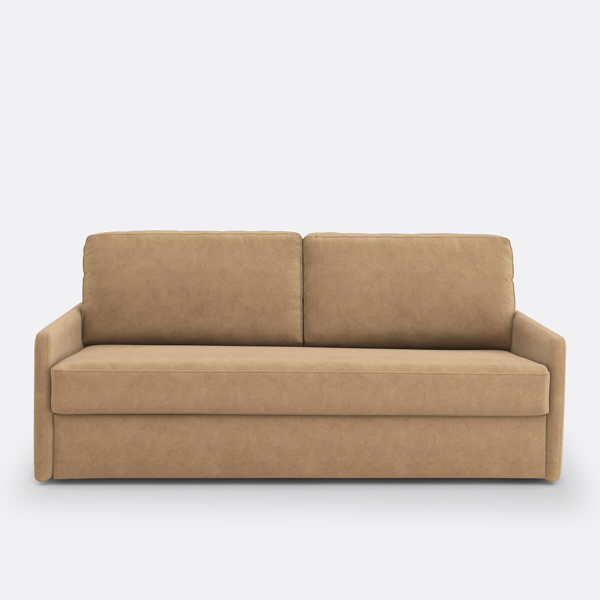 Sofá cama tapizado en beige