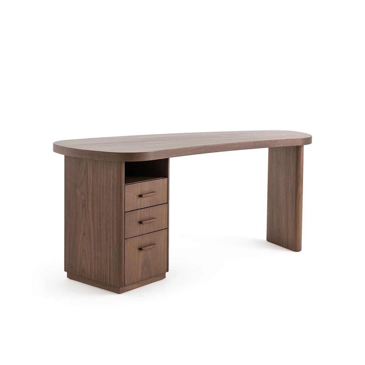 Escritorio de madera maciza con cajones