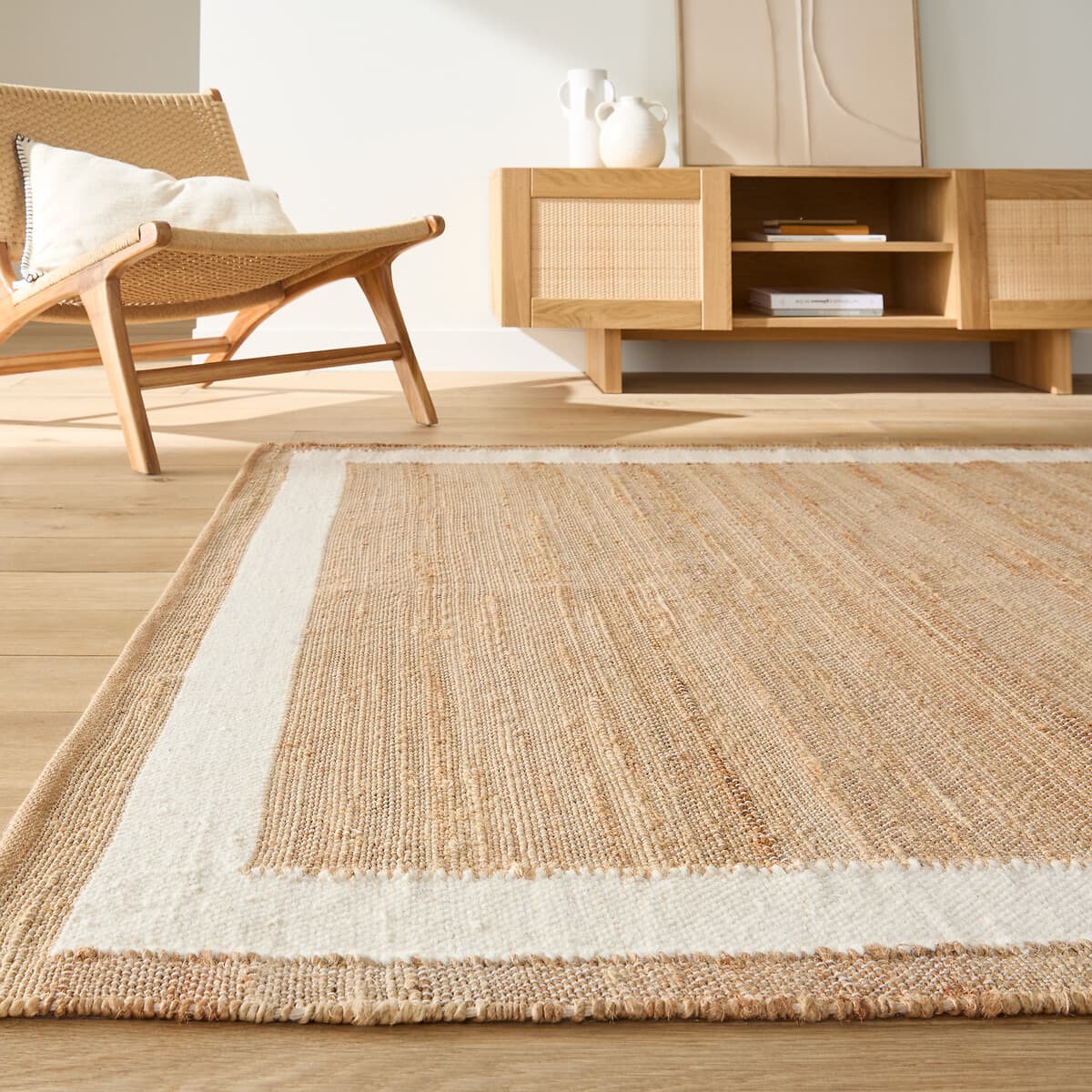 alfombra yute natural, alfombra salón beige