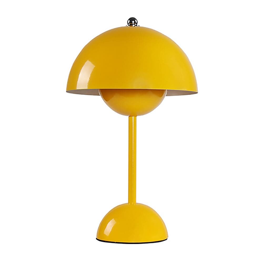 Lámpara de mesa amarilla Flowerpot