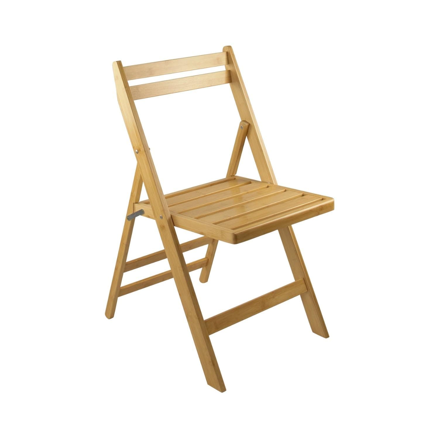Silla plegable de madera clara