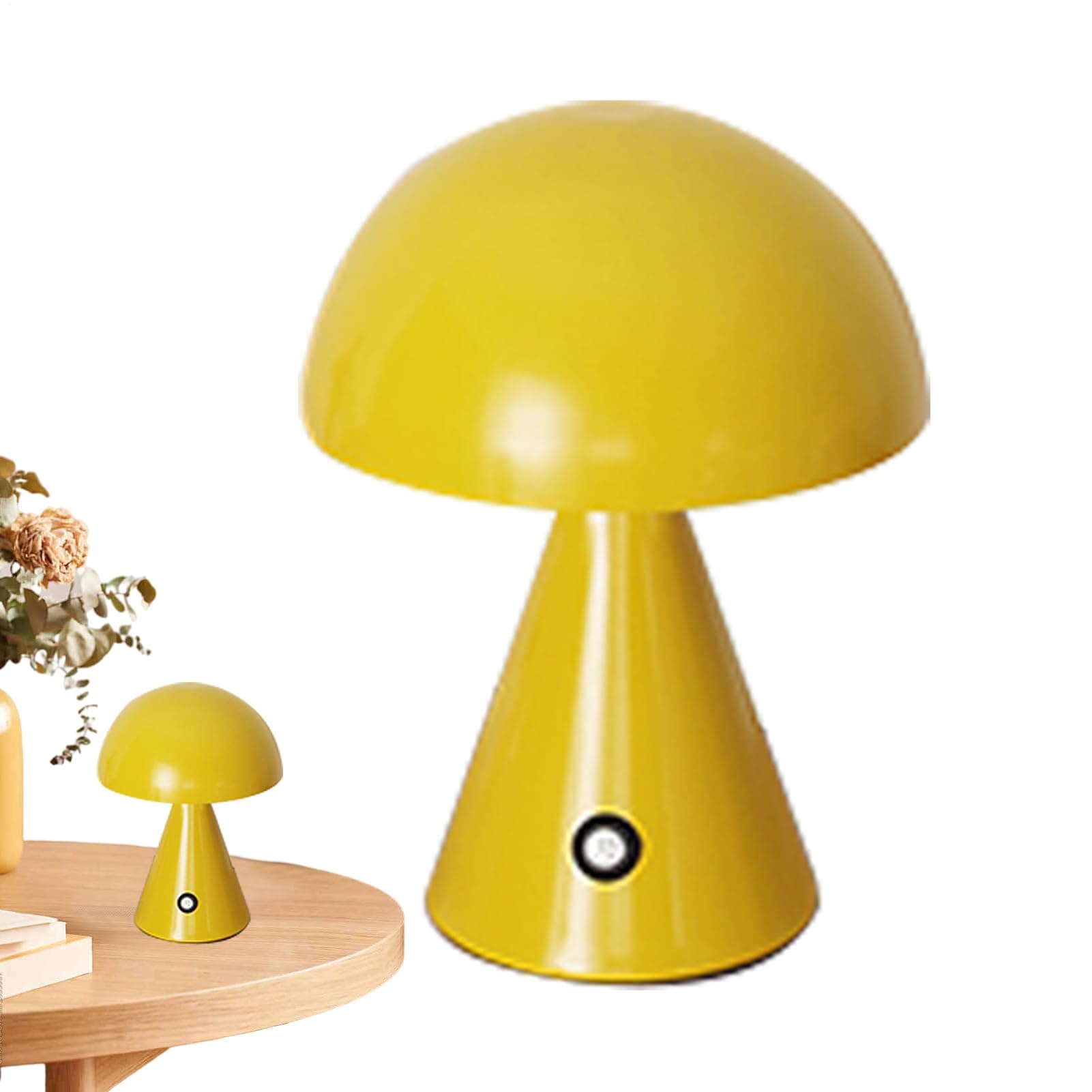 Lámpara de mesa seta amarilla