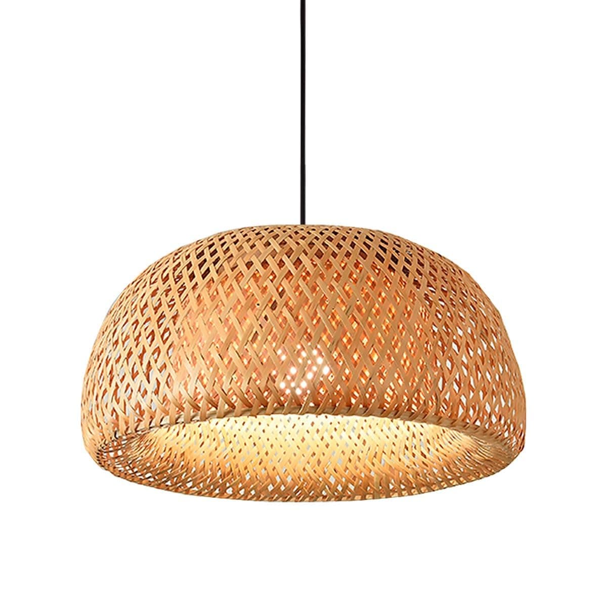 Lámpara colgante de bambú natural