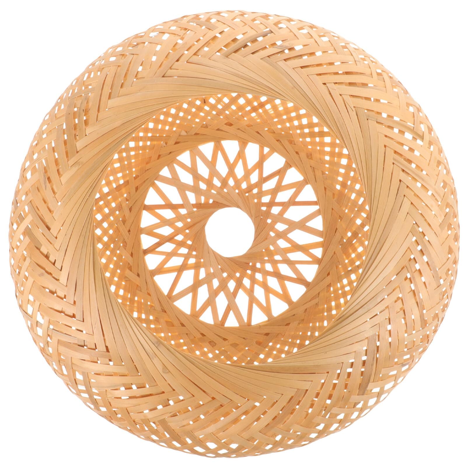 Lámpara de techo colgante de bambú natural